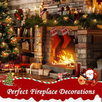 Coquimbo Christmas Lights Indoor Decorations, 10FT 30 LED Santa Claus Sleigh Christmas Tree String Lights Fairy Lights for Home Decor Xmas Tree Indoor Outdoor Holiday Party Decorations