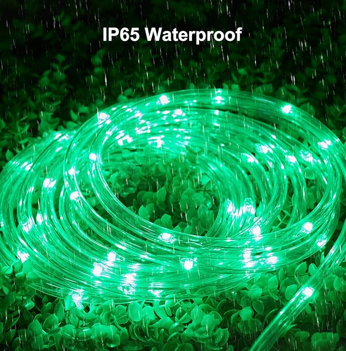 Brightown Rope Lights Outdoor, 33 FT 24 Color Changing String Lights with Remote, 100 LED String Lights Indoor Bedroom, Rope Light for Outside, Waterproof Christmas Lights for Outdoor Decoration