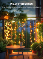 Solar String Lights Outdoor Waterproof, 2 Packs Total 132 Ft 400 LED Solar Fairy Lights with 8 Modes, Twinkle Solar Powered Outdoor Lights for Patio Yard Trees Wedding Christmas, Warm White