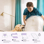 NapQueen King Size, 10 Inch Anula Green Tea Infused Memory Foam Mattress, Bed in a Box, CertiPUR-US Certified Mattress
