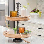 Kate Aspen Vintage Glass Tealight & Amber Votive Candle Holders (Set of 6) – Rustic Fluted Candle Holder Set, Boho Home Decor, Wedding Table Centerpieces, Farmhouse Kitchen Table Decor