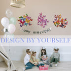 Butterfly Wall Decor 24/48 PCS, 3D Butterflies Stickers for Party Decorations with Magnets(Multiple Colour, 24)
