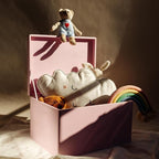 Large Pink Wooden Box Storage with Hinged Lid | 15.8 x 11.8 x 9.44 inches (+-0.5) | Gift Box Storage Document | Wood Keepsake Chest Product NOT Intended for 15 Years OR Below