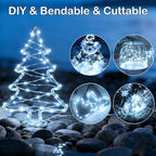 ZNYCYE 50 LED Fairy Lights with Timer, 6 Pack 8.2Ft 8 Modes Battery Operated Fairy Lights, Mini Led String Lights for DIY Wedding Bedroom Mason Jar Vases Table Party Christmas Decoration (Cool White)