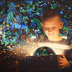 Dinosaur Night Light Projector for Kids Toys for Boys Room, 360 Degree Rotation with 17 Colors Dino Projection Light for Toddler Nightlight Lamp Birthday Gifts for Boys Bedroom Decor