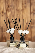 CULTURE & NATURE Reed Diffuser Set 6.7oz (200ml) Floral Bouquet Scented Diffuser with Sticks Home Fragrance Reed Diffuser for Bathroom Shelf Decor