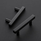 Ravinte Black Cabinet Handles 5 Pack 2-1/2 inch Matte Black Square Cabinet Pulls Kitchen Hardware 4 inch Overall Length Kitchen Drawer Pulls