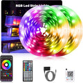 Led Lights for Bedroom, 200FT (2 Rolls of 100FT) RGB Led Strip Lights Sync with Music, Smart App Controlled Strip Lights for Bedroom with Remote, Ideal Lights for Room Party and Home Decor