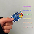 100 PCS Spain Travel Stickers Pack, España Vinyl Waterproof Stickers of Madrid Catalunya Landmarks Flamenco Food and Culture, 9 Sheets for Laptop Water Bottle Scrapbook
