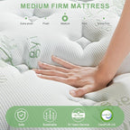 Full Size Mattress,12 Inch Full Mattress in a Box,Memory Foam Hybrid Mattress,with Individual Pocket Spring - Pressure Relief, Motion Isolation, Cool Sleep, CertiPUR-US Certified, 75''L x 54''W