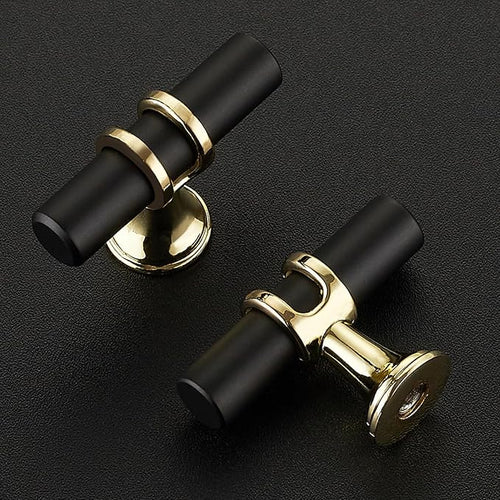30 Pack Black&Gold Cabinet Knobs - Kitchen Cabinet Knobs Cabinet Pulls for Kitchen Cabinet Drawer Stainless Steel Dresser Knobs for Cabinet Hardware 2in Length Single Hole