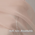HUTO Blush Pink Sheer Curtains 45 inches Long for Bedroom Top Rod Pocket Sheer Window Panels Curtains for Nursery Living Room 52 by 45 Inch Length Set of 2