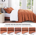 Love's cabin King Size Quilt Bedding Set Umber Bedspreads - Bed Summer Lightweight Bedspread Comforter - Wave Pattern Bedding Coverlet for All Season - 3 Pieces (1 Quilt, 2 Pillow Shams)