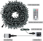 170FT 500 LED Christmas Lights Outdoor Indoor, Waterproof Color Changing Christmas Tree Lights with Timer, Memory (Warm White+Mulitcolor)