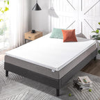 ZINUS 2 Inch Ultra Cooling Gel Memory Foam Mattress Topper with Cooling Cover, CertiPUR-US Certified, Twin, White