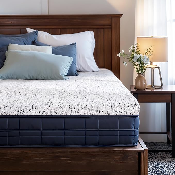 Subrtex Memory Foam Mattress Topper Full, 4 Inch Mattress Topper for Pressure Relieving, Mattress Pads Breathable Bed Topper with Removable Washable Cover