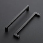 Ravinte 1 Pack Black Cabinet Pulls 7-1/2 Inch Square Kitchen Cabinet Handles Matte Black Kitchen Hardware for Drawer Pulls Drawer Handles Come with Screwdriver
