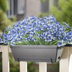 20 Bundles Artificial Flowers, Outdoor Indoor UV Resistant Fake Flowers No Fade Faux Plastic Plants Garden Porch Window Box Decoration