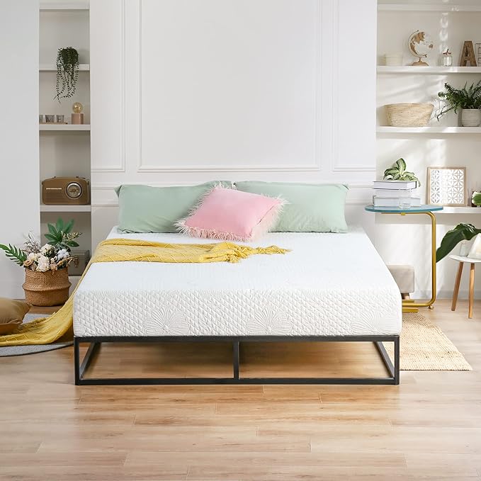 PrimaSleep Full Mattress, 8 Inch Gel Memory Foam Mattress, Gel Infused for Comfort and Pressure Relief, CertiPUR-US Certified, Bed-in-a-Box, Medium Firm, Full Size