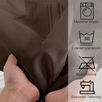 OWENIE Sheer Curtains 72 Inches Long 2 Panels Set, Light Filtering Sheer Curtain Rod Pocket Clear Drapes for Living Room Bedroom Window Sliding Door, Each 42 x 72 Inch, Chocolate