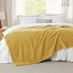 Bedsure GentleSoft Honey California King Size Blanket for Couch - Cozy Soft Blankets for Women, Cute Small Fleece Throws for Girls, Birthday Gifts for Women, 102x96 Inches