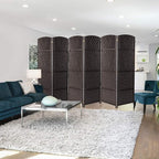 Sorbus 6 Panel Room Divider 6 ft. Tall - Privacy Screen, Extra Wide Double Hinged Panels, Diamond Double-Weaved, Partition Room Dividers and Folding Privacy Screens, Wall Divider for Room Separation