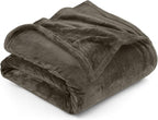 Utopia Bedding Fleece Blanket King Size Brown 300GSM Luxury Fuzzy Soft Anti-Static Microfiber Bed Blanket (90x102 Inch)