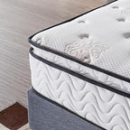 Twin Mattress 11.4 Inch Memory Foam Innerspring Independently Encased Coil Hybrid Mattress - Pillow Top Mattress in a Bag