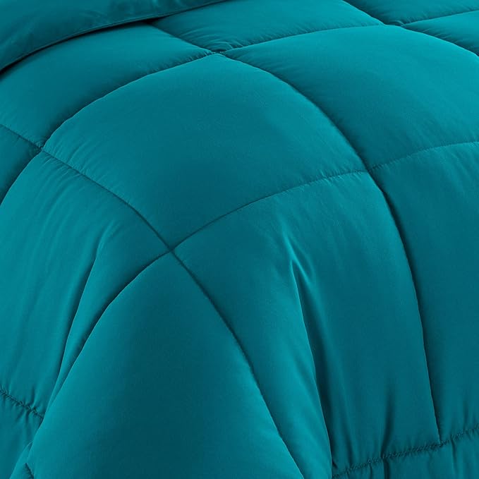 California King Comforter Set - Soft & Breathable 7-Piece Bedding Collection - 1 Comforter, 1 Fitted Sheet, 1 Flat, 4 Pillowcases - Deep Pocket - Premium Quality - Ideal for All Seasons, Teal