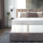 Classic Brands Gramercy Cool Gel Memory Foam and Innerspring Hybrid 14-Inch Euro Pillow Top Mattress, Mattress in a Box, Queen