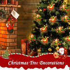 Coquimbo Christmas Lights Indoor Decorations, 10FT 30 LED Santa Claus Sleigh Christmas Tree String Lights Fairy Lights for Home Decor Xmas Tree Indoor Outdoor Holiday Party Decorations