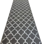 Custom Size Modern Runner Rug Carpet for Hallway Entryway Foyer Kitchen, Slip Resistant Latex Rubber Backed 31 inch Wide X Customized Length, Dark Grey, 31 inch X 5 feet