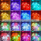 OMIKA Globe Outdoor String Lights Plug in, Connectable 66ft 120LED Crystal Ball Light Waterproof Remote, 24 Colors Decorative Lights for Patio Umbrella Tent Garden Eaves Party Indoor Christmas Décor