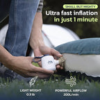 Woowind Electric Air Pump, Cordless Air Mattress Pump for Pool Floats, Swimming Rings, Air Bed, Air Sofa, Rechargeable Battery Powered