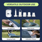 Woowind Electric Air Pump, Cordless Air Mattress Pump for Pool Floats, Swimming Rings, Air Bed, Air Sofa, Rechargeable Battery Powered