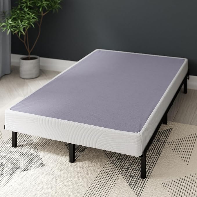 ZINUS Edgar 4 Inch Bamboo Box Spring, Mattress Foundation, Sturdy Bamboo Structure, Low Profile, Easy Assembly, Twin