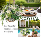 Grey Roses Artificial Flowers 25 PCS, Fake Rose Flower Heads Flowers with Stem for DIY Bouquets Wedding Decorations Centerpieces Arrangements Party Home Decor