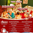 Voice Control 88ft 240LED Smart Christmas String Lights Outdoor/Indoor | String Lights Plug in with Remote, 12Modes, 7Voice Commands & Timers, Christmas Twinkle Light for Xmas Tree Decor (Warm White)