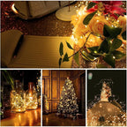 12 Pack Valentine's Day Fairy Lights Battery Operated, 3 Speed Modes, Extra 12 Batteries for Replacement, 7Ft 20 LED Mini String Light, Waterproof Copper Wire, Twinkle Firefly Lights for Christmas