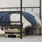 Novogratz Marion Canopy Bed, King, Black