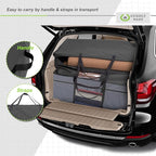 Cuddly Nest Folding Mattress Storage Bag - Heavy Duty Carry Case for Tri-Fold Guest Bed (Fits 4" Twin & Twin XL Mattress,Black)