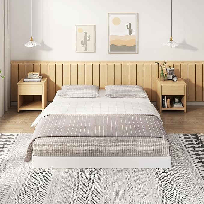 EMODA King Box Spring Bed Base 5 Inch Heavy Duty Metal Mattress Foundation with Fabric Cover, 3000LBS Max Weight Capacity, Noise Free, Easy Assembly