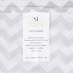 King Size Sheets - Breathable Luxury Bed Sheets with Full Elastic & Secure Corner Straps Built In - 1800 Supreme Collection Extra Soft Deep Pocket Bedding Set, Sheet Set, King, Chevron Gray