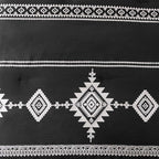 MaiRêve Embroidery King Size Comforter Set Black, Boho Farmhouse Western Bedding Set 7 Pieces, All Season Bed in A Bag Comforter Set with Sheets, Pillowcases & Shams