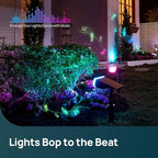 Linkind Smart Solar Spot Lights Outdoor SL5C, Solar Lights Outdoor Spotlight Color Changing APP/Voice Control Landscape Lighting, IP67 Christmas Halloween Decorations for Yard, Garden, Pathway(8 Pack)