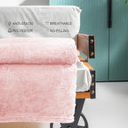 Exclusivo Mezcla Plush Fuzzy Fleece Throw Blanket Extra Large, Super Soft, Fluffy and Warm Blankets for Couch, Bed, Suitable for All Seasons (50x70 Inches, Light Pink)