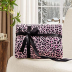 BEDELITE Pink Leopard Twin Size Blanket – Soft & Cozy Cheetah Blanket for Couch, Bed & Sofa, Lightweight Fleece Animal Print Decor, 60"x 80", Pink