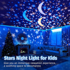 Night Light for Kids Projector, 105 Lighting+5 Films Kids Night Light Projector, Dimmable Baby Night Light Projector, 360° Slient Star Projector Lights for Bedroom, Space Gifts for Boys Room Decor