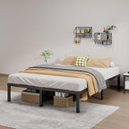 Metal Bed Frame Queen Size - 14 Inch Heavy-Duty Queen Platform Bed Frame No Box Spring Needed, Easy Assembly, Noise-Free, Sturdy Mattress Foundation, Underbed Storage Space