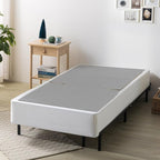 ZINUS No Assembly Metal Box Spring 9 Inch White Mattress Foundation, Sturdy Metal Structure, Twin
